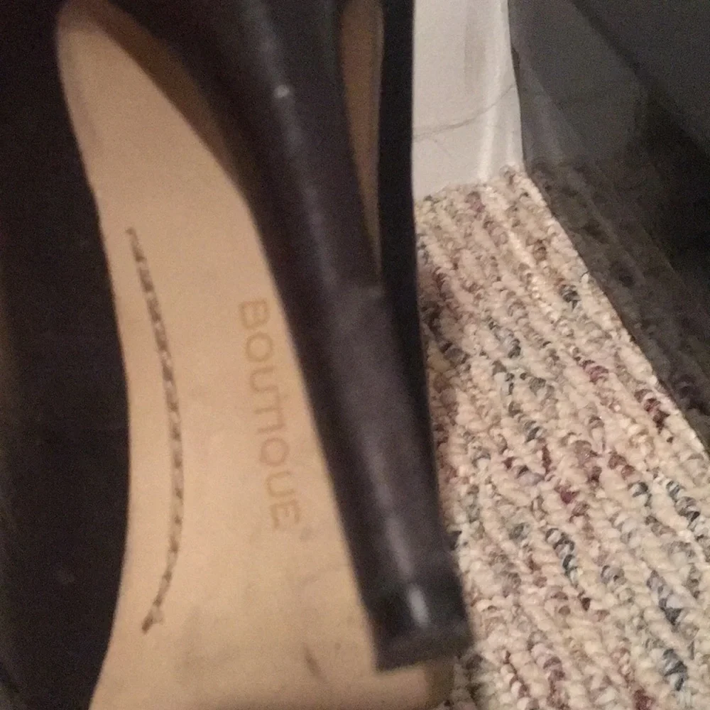 Black platform pump from Boutique 9